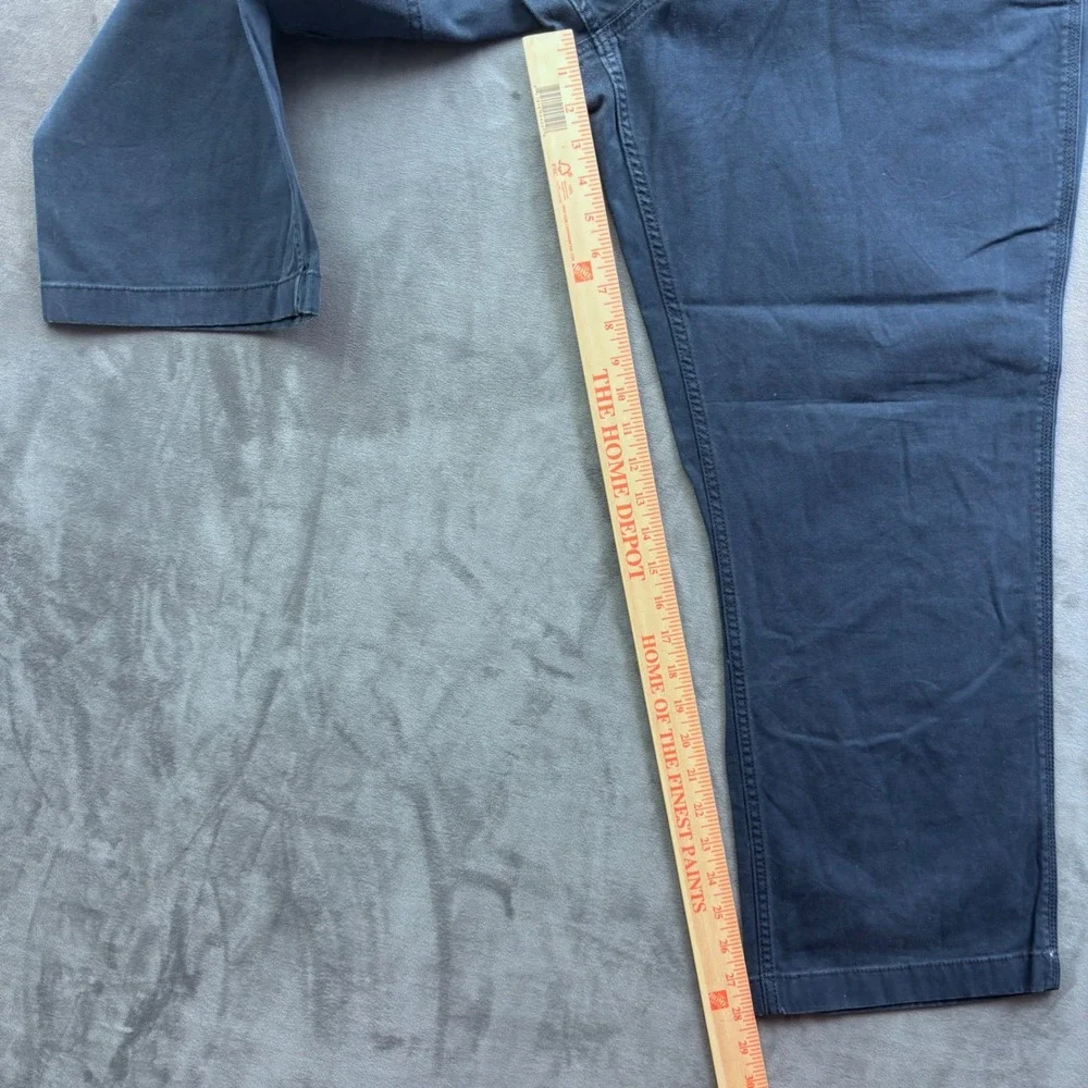Carhartt Rugged Flex Relaxed Fit Canvas Work Pants Navy Blue 40x30 BN2291-M